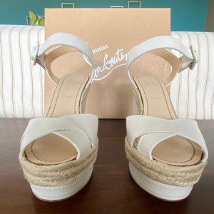 Christian Louboutin Almeria 120 Leather Wedges